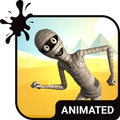 Mummy Dance Animated Keyboard + Live Wallpaper