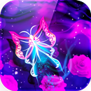 Neon Butterflies Wallpaper HD APK