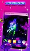 Neon Butterflies Wallpaper HD ảnh chụp màn hình 1
