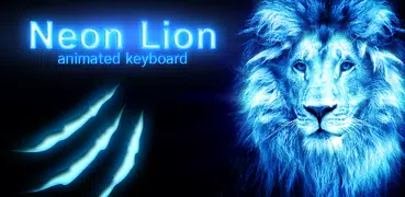 Neon Lion Animated Keyboard + 