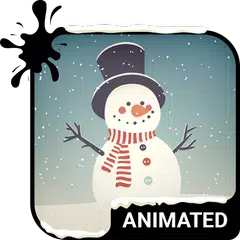Descargar XAPK de Snowman Animated Keyboard + Li