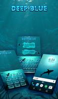 Deep Blue Keyboard Wallpaper Poster
