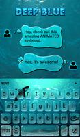 Deep Blue Keyboard Wallpaper captura de pantalla 3
