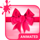 Silky Pink Animated Keyboard + أيقونة