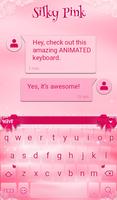 Silky Pink Animated Keyboard + screenshot 2