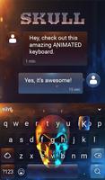 Skull Keyboard & Wallpaper ảnh chụp màn hình 2
