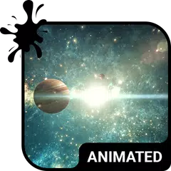 Скачать Space Voyage Animated Keyboard APK