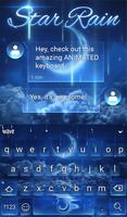 Star Rain Keyboard + Wallpaper captura de pantalla 2