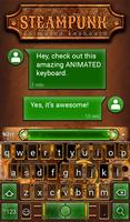 Steampunk 2 Animated Keyboard ảnh chụp màn hình 2