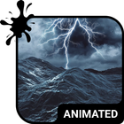 Stormy Sea Keyboard Wallpaper أيقونة