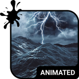 Stormy Sea Keyboard Wallpaper-icoon