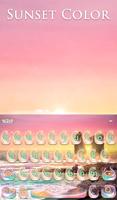 Sunset Color Animated Keyboard ảnh chụp màn hình 1