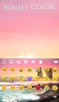 Sunset Color Animated Keyboard ảnh chụp màn hình 3