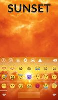 Sunset Animated Keyboard captura de pantalla 3