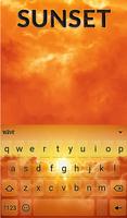 Sunset Animated Keyboard captura de pantalla 1