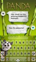Panda Animated Custom Keyboard imagem de tela 2