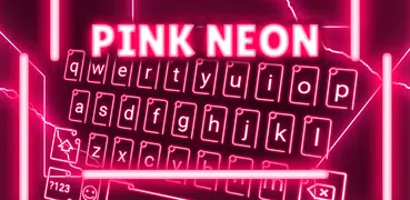 Pink Neon Animated Keyboard + 