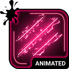 Pink Neon Keyboard & Wallpaper icon