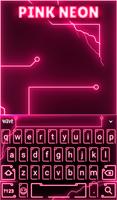 Pink Neon Keyboard & Wallpaper screenshot 1
