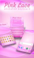 Pink Lace Animated Keyboard ポスター