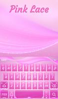 Pink Lace Animated Keyboard ảnh chụp màn hình 1