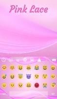 Pink Lace Animated Keyboard ảnh chụp màn hình 3