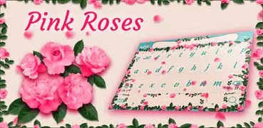 Pink Roses Animated Keyboard +