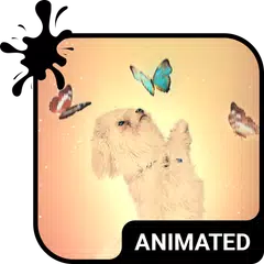 download Playful Dog Animated Keyboard  XAPK