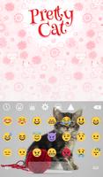 Pretty Cat Animated Keyboard + 스크린샷 3