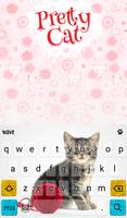 Pretty Cat Animated Keyboard + 스크린샷 1