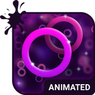 Purple Rings Animated Keyboard icône