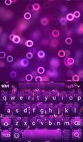 Purple Rings Animated Keyboard imagem de tela 1