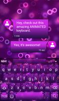 Purple Rings Animated Keyboard تصوير الشاشة 2