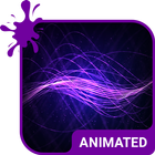 Purple Waves Animated Keyboard иконка