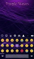 Purple Waves Animated Keyboard скриншот 3