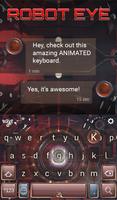 Robot Eye Keyboard & Wallpaper تصوير الشاشة 2