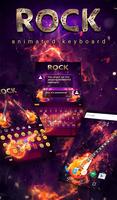 Rock Animated Keyboard Affiche