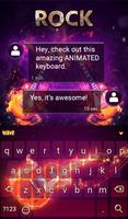 Rock Animated Keyboard captura de pantalla 2