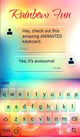 Rainbow Fun Animated Keyboard ảnh chụp màn hình 2