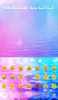 Water Waves Keyboard Wallpaper syot layar 3