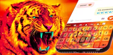 Tiger Keyboard & Wallpaper