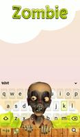 Zombie Keyboard & Wallpaper اسکرین شاٹ 1