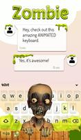 Zombie Keyboard & Wallpaper اسکرین شاٹ 2