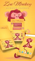 Zen Monkey Animated Keyboard Cartaz