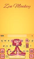 Zen Monkey Animated Keyboard imagem de tela 1