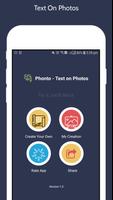 Fonty - Text On Photo постер