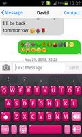 Emoji Keyboard+ Red Love Theme screenshot 1