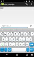 Emoji Keyboard+ White Blue Cartaz