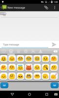 Emoji Keyboard+ White Blue ảnh chụp màn hình 1