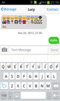 Emoji Keyboard+ White Theme скриншот 1